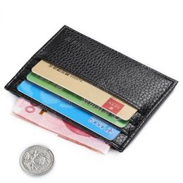 Wallets for Men Ultra-thin Card Holder PU Small Mini Soft Thin Coin Purse Portable