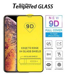 9D Screen Protector For iPhone 14 Plus Pro Max XR XS Full Glue Tempered Glass 11 12 13 Mini 7 8 Protective Glasses