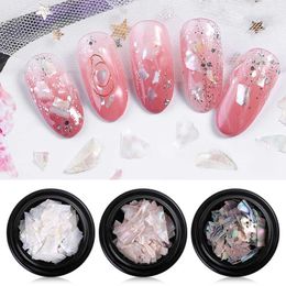 Nail Art Decorations Abalone Fragments Natural 3D Shell Dyed Fragment Gel Polish Nails Arts Decoration Accessories Decoraciones De Unas