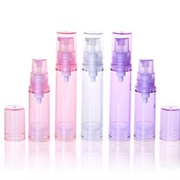 500pcs 5ml 10ml Plastic Spray Bottle Small Cosmetic Packing Atomizer Perfume Bottles Atomizing Spray Liquid Container