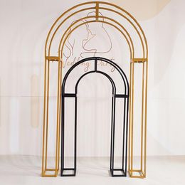 Party Decoration Mariage Backdrop Wedding Arbor Truss Floral Arch Background Stage Curved Door Flower Stand