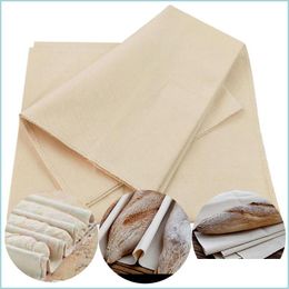 Other Kitchen Tools Dough Bread Fermentation Cloth Baking Cotton Mat Baguette Toast Flax Kitchen Tools Drop Delivery Home Garden Dini Dhcym