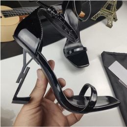 Платье обуви женские высокие каблуки короткие ботинки модельер изящный изысканный удобный ремешок Женские буквы кожа Материал Размер 35-42