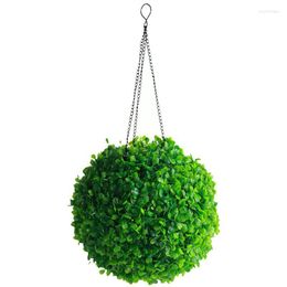Pendant Lamps Solar Lighted Topiary Ball LED Hanging Lamp Artificial Decor