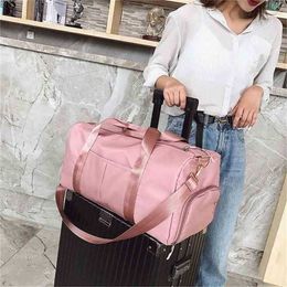 Purse Fitness Handbags Womens small light short distance travel hand luggage bag dry wet separation yoga exercise training swimming bag male