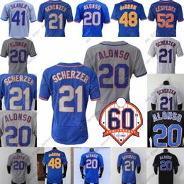 Baseball Jerseys Francisco Alvarez Jersey Daniel Vogelbach Max Scherzer Pete Alonso Lindor Jacob deGrom Jeff McNeil Starling Marte Nimmo James McCann Gore