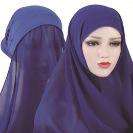 Ethnic Clothing Arab Muslim Women Turban Hijab Niqab Islamic Face Mask Cover Scarf Shawl Women's Hijabs