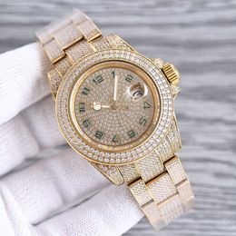 2024Armbanduhr für Herren, Diamant-Armbanduhr, 42 mm, automatische mechanische Uhr, Ladi-Armbanduhr, Montre de Luxe, Edelstahl, für Herren, modische Armbanduhr, Vari8JQ5JBYTQ623S4TY