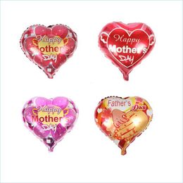 Other Event Party Supplies New Father And Mother Love Heart Shape Mama Balloons Happy Mothers Day Aluminum Foil Balloon Festival G Dhs3C