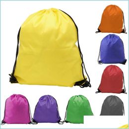 Storage Bags New Fashion Kids Clothes Shoes Bag School Dstring Frozen Sport Gym Pe Dance Backpacks Drop Delivery Home Garden Houseke Dhle2