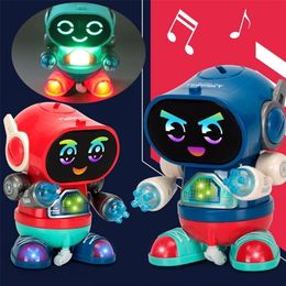 RC Robot Children Electric Dancing Robots for Kids Toy Rock Light Music Early Education Walking Seller Toys Boys Girls Babys Toddlers 221109