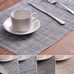 Table Mats PVC Kitchen Dinning Placemat Waterproof Non-slip Dish Bowl Placement Heat Stain Resistant Mat Coasters Home Decor