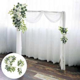 Decorative Flowers Wedding Arch Decoration Artificial Flower Wreath Backdrop Wall Garland Table Centrepiece Decor Marriage Party Corner Row