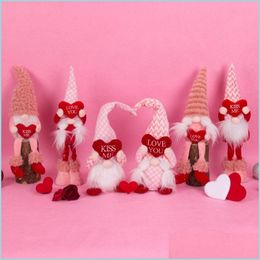 Other Festive Party Supplies Valentines Day Gnome Plush Doll Scandinavian Tomte Dwarf Toys Gifts For Women/Men Wedding Party Decor Dhriq