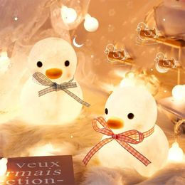 Night Lights Couple Model Light Valentine's Day Birthday Christmas Gift Cute Duck Bear LED Desktop Decoration Indoor Emergency