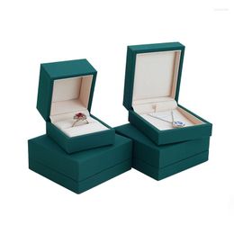 Jewellery Pouches Green Right Angle Box Wedding Jewellery Accessroies Ring Necklace Bracelets Earring Gift Packaging Storage Boxes