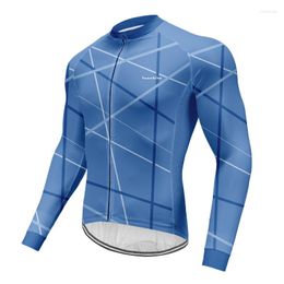 Racing Jackets RUNCHITA Men's Cycling Jersey Long Sleeve Roap Ciclismo Clothes Bike Bicycle Cycle Clothing