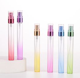 200pcs 10ml Mini Portable Colourful Glass Perfume Bottle With Atomizer Empty Cosmetic Containers For Travel