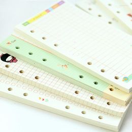 Spiral Notebook A6 A5 Refill Pages 6 Ring Binder Planner Hole Coloured Paper