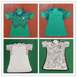 2022 Soccer Women's Uniform Jerseys Ladies Jersey Custom Home Size S-XXL Home Green Away White Colour