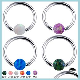 Nipple Rings 100 G23 Titanium Hoop Nipple Rings Clip Ball Studs Nose Ring Lip Piercing Body Jewelry For Men Women Drop Delivery Dhtuw