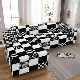 Chair Covers Elastic Sofa Cover Stretch Plaid For Living Room Fully-wrap Couch Anti-dust Furniture Protector Fundas