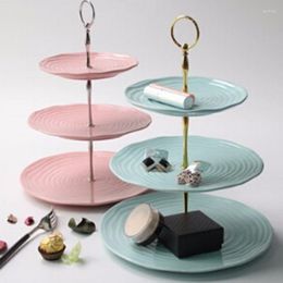 Bakeware Tools 3 Tier Cake Fruit Plate Stand Handle Fitting Tool Hardware Rod Decorating Accessory