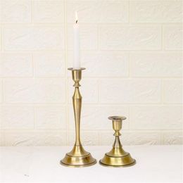 Candle Holders Retro Candelabrum Candlestick Golden Party Beautiful Copper Alloy Collectable Decor Festival Art Ornament