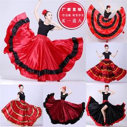 Stage Wear Women Flamenco Dress Spanish Costumes Flamengo Dancer Clothes Lady Ballroom Dancing Dresses Performance Dancewear SL1442