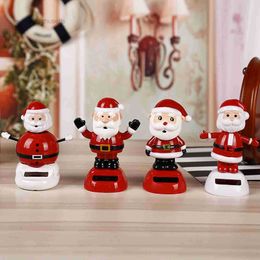 Christmas Toy Solar Dancing Snowman Cute Santa Claus Christmas Tree Toy Solar Powered Dancing Toy Children's Gift L221110