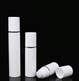 15ml White Empty Vacuum bottle Airless Plastic Lotion Cream Bottles Container Travel Size Pump