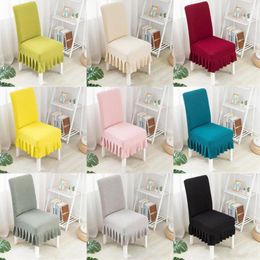 Chair Covers El Banquet Solid Color All Inclusive Seat Protector Set Household Table Stool Cover Dining LivingRoom