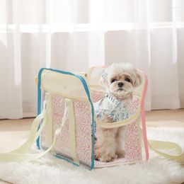 Dog Car Seat Covers Fashion Cute Pet Bag Bichon Teddy Marzis Transparent Jelly Pvc Waterproof Removable Washable Liner For Outdoor Travel