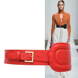 Belts H3499 Women Fashion Waist Belt Ladies Wide Seal Korean Solid Colour High Quality Simple Easy Casual Waistband Accessories
