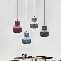 Pendant Lamps Droplight Cafe Restaurant Lamp Designers Nordic Cement Restoring Ancient Ways Of Bedroom The Head A Bed