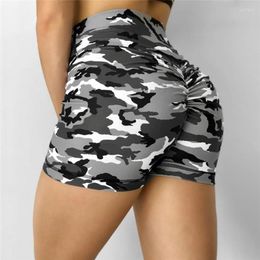 Running Shorts Women Short Ladies Summer Casual Camouflage Push Up Fitness Skinny Gym Stretch Sports Pants 2022