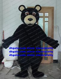 Black Bear Mascot Costume Adult Cartoon Character Outfit Suit Large Family Gathering Theatrical Performances zx1056