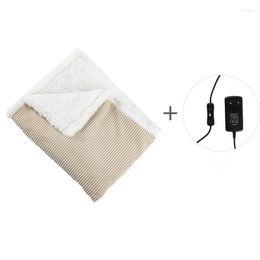 Blankets 230v Heating Blanket Usb Electric Shawl For Home Office On Sofa Bed Single And Double Light