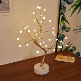 Strings Artificial Flower Branch Lamp Fairy Led Nights Lights Christams Decorations For Home Wedding Party Year 2023 Holiday