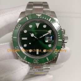 7 Colour Mens Automatic Watch Men 40mm Green Dial Luminous Ceramic Bezel Dive 28800 vph/Hz V12 Cal.3135 Movement 904L Steel Sport Watches Wristwatches