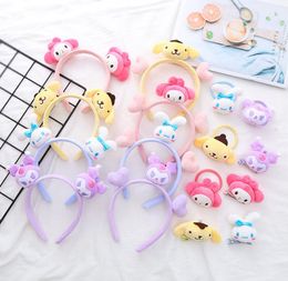 Girl Hair Accessories Hairband Cute Stereo Dog Plush Multi Design Barrettes For Kids Student Hair sticks