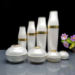 30/50g Acrylic Cosmetic bottle Facial Cream Jar 30/50/80/120ml Eye Essence spray Bottle Lotion Press Vaccum