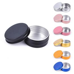 Storage Bottles & Jars 10pcs 15ML Aluminum Tin Jar For Cream Nail Candle Cosmetic Container Wholesale