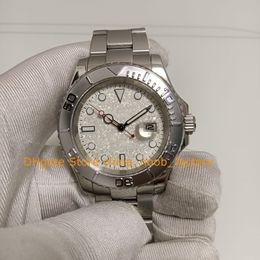 4 Model Mens Automatic Watch With Box Men's 40mm Steel Platinum Bezel Grey Dial Bracelet Folding Clasp Men Asia 2813 Movement Watches