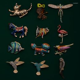 Brooches Creative Animal Insect Horse Broach Bird Men Brooch Beautiful Dragonfly Party For Women