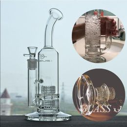 Mobius Glass Bong Dab Grochs Hookahs St￩r￩o Matrix Perc ￩pais de fum￩e ￩pais accessoire de cigarette avec joints 18 mm