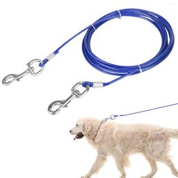 Dog Collars Tie Out Cable 3 Meter Tie-Out For Dogs Up To 100 Lbs 3m Leash Camping Backyard Outdoor Activities