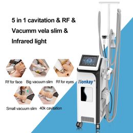 Vela Body Shape 40k Cavitation Vacuum Roller Loss Weight Shaping Fat Burning Slimming Wrinkle Removal Anti-Wrinkle Face Lift Machine