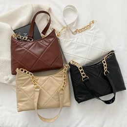 Evening Bags PU Material Shoulder Bag Diamond Shape Chain Luxury Ladies Handbags Designed Simplicity Bucket For Female