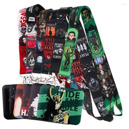 Keychains KKZ326 Halloween Accessories TV Movie Killers Lanyard Card Holder Hanging Neck Phone Badge Subway Access